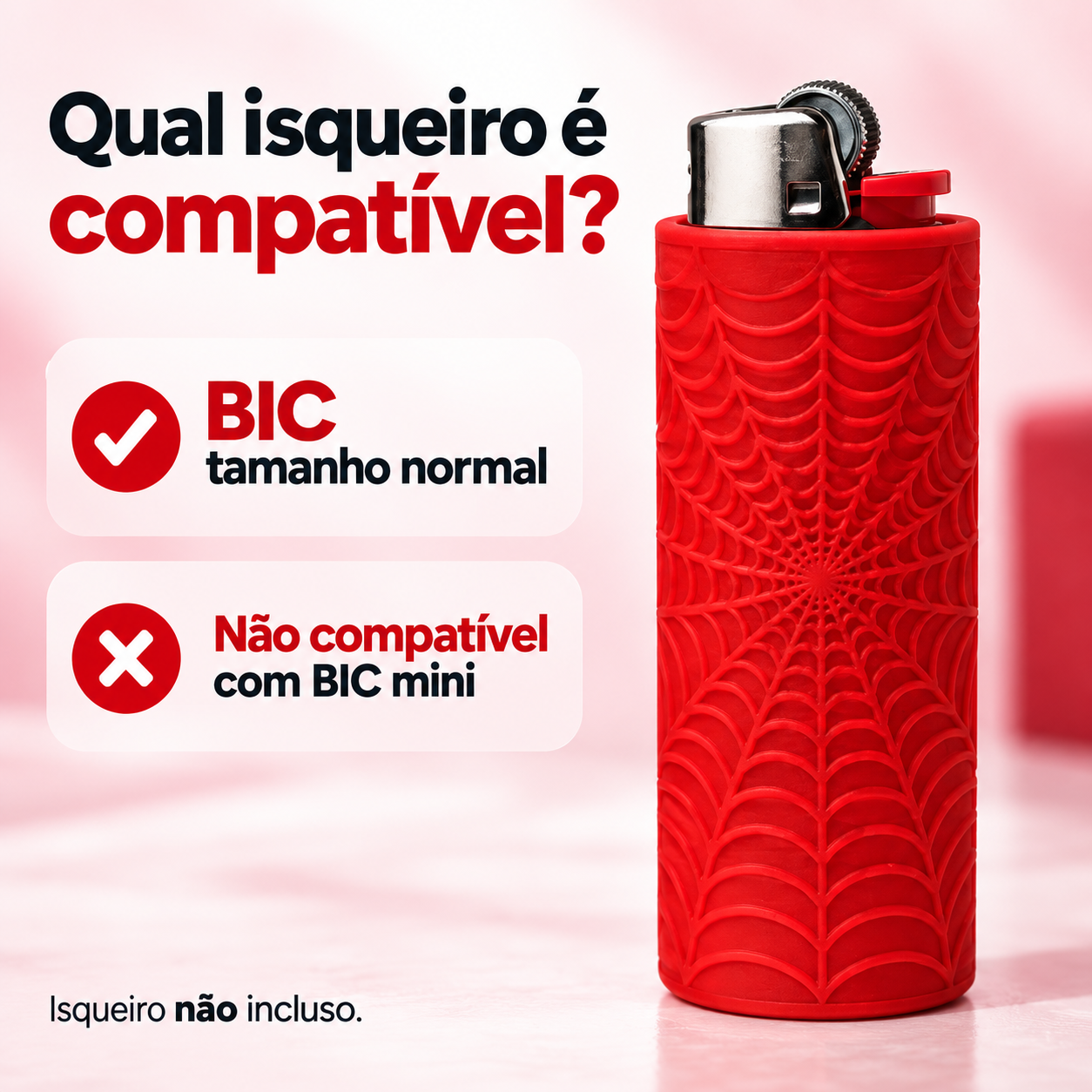 Capinha de Isqueiro com Textura de Teia - Imagem 6