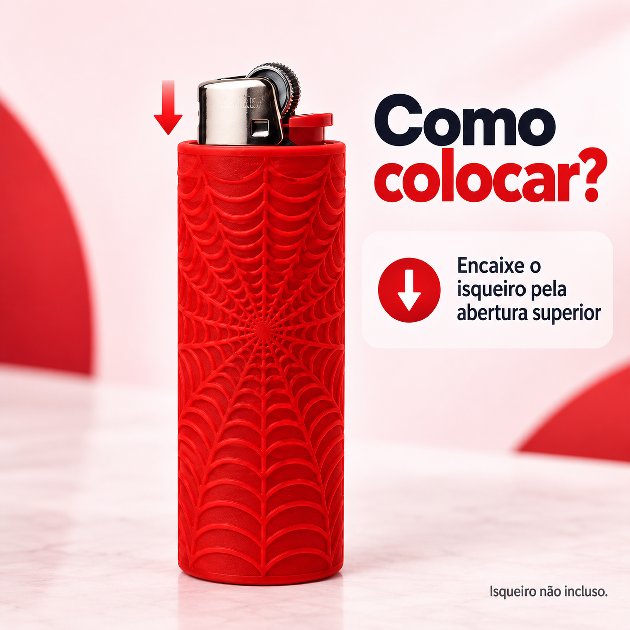 Capinha de Isqueiro com Textura de Teia - Imagem 3