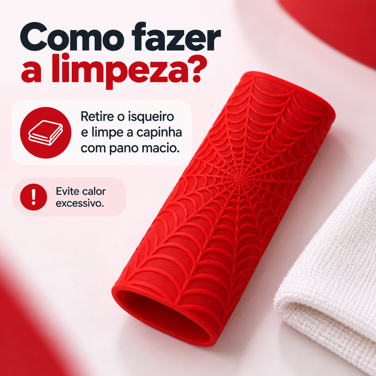 Capinha de Isqueiro com Textura de Teia - Imagem 2